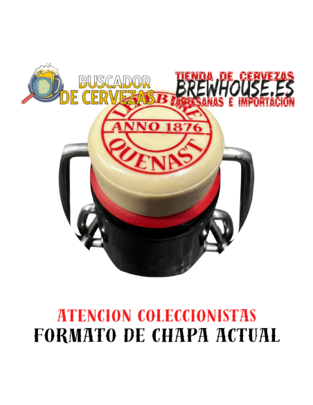 tampa de garrafa de cor creme com desenho da marca