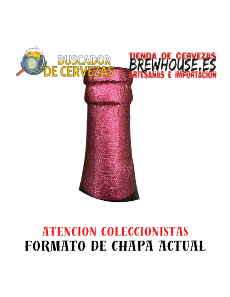 la tapa de la botella está envuelta en papel de aluminio