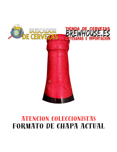 la tapa de la botella está envuelta en papel de aluminio