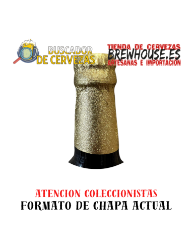 la tapa de la botella está envuelta en papel de aluminio