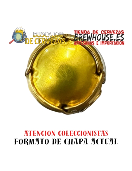 gold-colored bottle plate