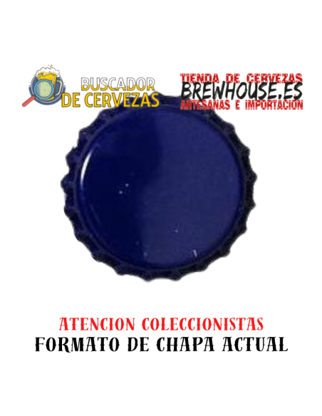 chapa de botella color azul