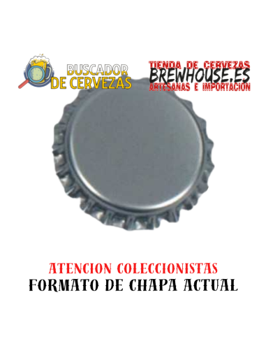 chapa de botella color plata