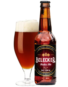 botella 33cl de cerveza de marca BELECKER - AMBER ALE , stilo Red Ale 2