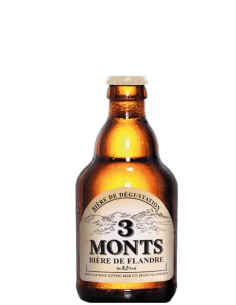 botella 33cl de cerveza de marca 3 monts , stilo belgian strong pale ale