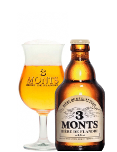 botella 33cl de cerveza de marca 3 monts , stilo belgian strong pale ale 2