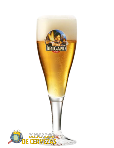 Copa Cáliz 33cl de cerveza de marca BRIGAND con cerveza