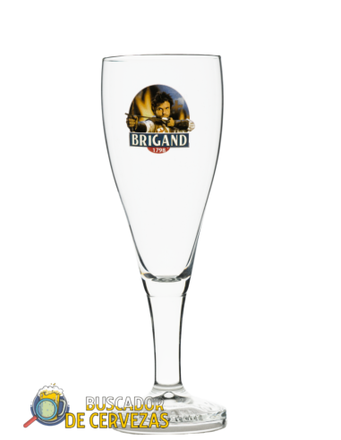 Chalice glass 33cl of BRIGAND brand beer