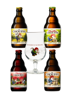 CHOUFFE  - DISCOVERY PACK - 4x33CL + 1Copa Snifter 2