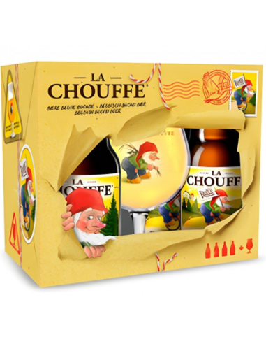 CHOUFFE  - DISCOVERY PACK - 4x33CL + 1Copa Snifter