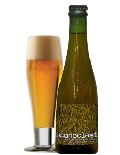 botella 37,5cl de cerveza de marca LA CALAVERA - ICONOCLAST, estilo Sour Saison Peach Plums 2