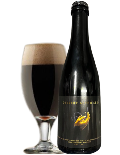 botella 37,5cl de cerveza de marca LA CALAVERA & OVR DOS - DESSERT AFTER SEX, estilo Imported Porter & Stout Aged 2