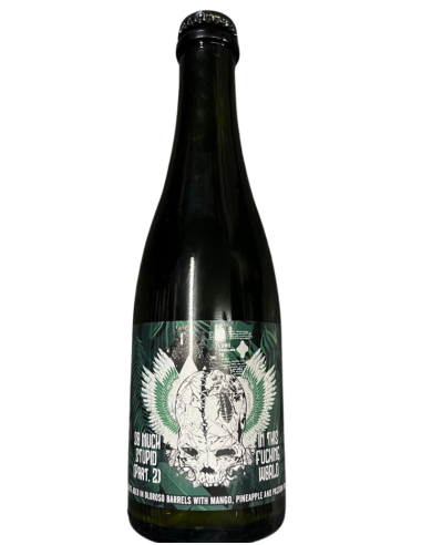 LA CALAVERA garrafa de 37,5cl de cerveja de marca - SO MUCH STUPID Vol 2, Gose envelhecida em Oloroso Fruit style