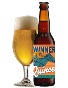 botella 33cl de cerveza de marca LA QUINCE - DERBY WINNER, estilo Helles Lager (Sin Gluten) 2