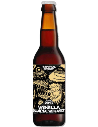 LA QUINCE garrafa de 33cl de cerveja com a marca - VANILLA BLACK VELVET 2023, estilo Imperial Stout