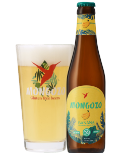 33cl bottle of beer brand MONGOZO - BANANA (Banana), Exotic Beer style (Gluten Free) 2