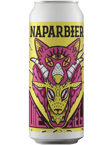 44cl can of beer branded NAPARBIER - DIE ZIEGE, style Weizen Doppelbock