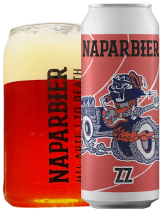 lata 44cl de cerveza de marca NAPARBIER - ZZ, estilo American Amber Ale 2
