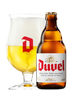botella 33cl de cerveza de marca DUVEL - CLASSIC, estilo Belgian Strong Blond 2