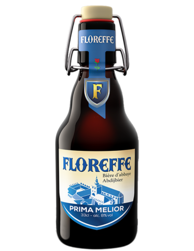 botella 33cl de cerveza de marca FLOREFFE - PRIMA MELIOR, estilo Belgian Strong Dark Ale