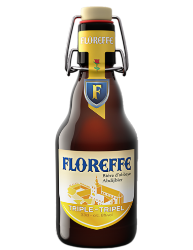 garrafa de 33cl de cerveja da marca FLOREFFE - TRIPLE, estilo Triplo Belga