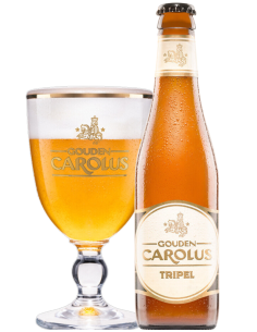 garrafa de 33cl de cerveja de marca GOUDEN CAROLUS - TRIPLE, estilo Triplo Belga 2
