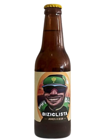 botella 33cl de cerveza de marca VAMOS A BEER - BIZICLISTA, estilo Radler