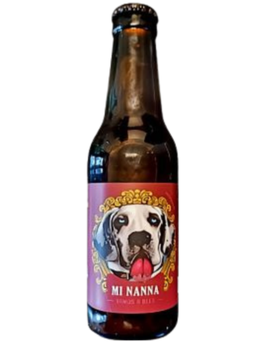 33cl bottle of beer brand VAMOS A BEER - MI NANNA, Belgian Strong Ale style (Gluten Free)