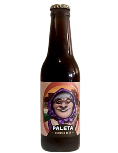 33cl bottle of beer brand VAMOS A BEER - PALETA, Pale Lager style