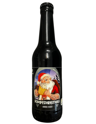 33cl bottle of beer brand VAMOS A BEER - ROMPECHRISTMAS, Imperial Stout style