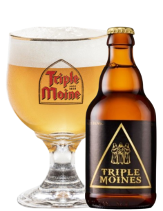 botella 33cl de cerveza de marca TRIPLE MOINE, estilo Belgian Triple 2