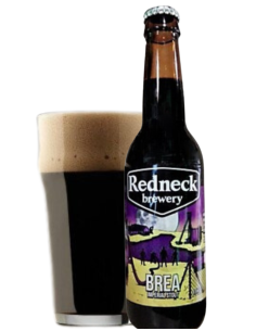 botella 33cl de cerveza de marca REDNECK - BREA, estilo Imperial Stout 2