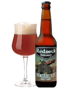 botella 33cl de cerveza de marca REDNECK - GENERAL LEE, estilo Barley Wine 2