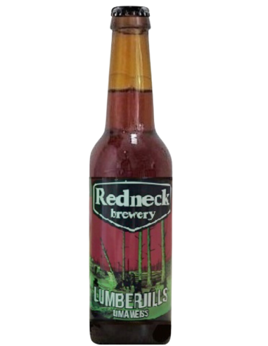 botella 33cl de cerveza de marca REDNECK - LUMBERJILLS, estilo Lima Weissbier