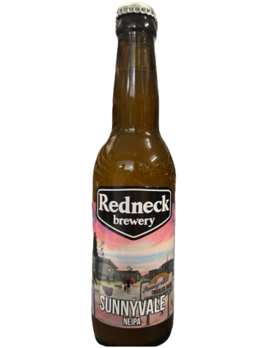 botella 33cl de cerveza de marca REDNECK - SUNNYVALE, estilo NEIPA