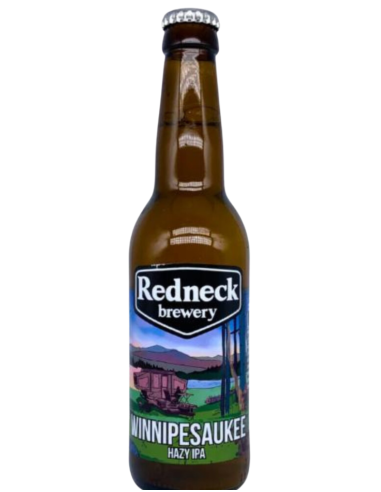 botella 33cl de cerveza de marca REDNECK - WINNIPESAUKEE, estilo Hazy IPA