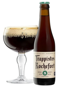 botella 33cl de cerveza de marca ROCHEFORT - 8 TRAPPIST, estilo Belgian Strong Dark Ale 2