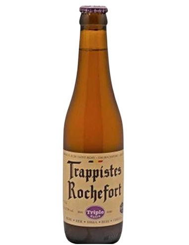 botella 33cl de cerveza de marca ROCHEFORT - TRIPLE EXTRA, estilo Belgian Triple