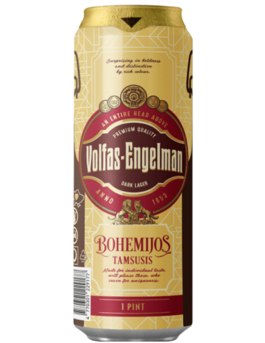 botella 57cl de cerveza de marca VOLFAS ENGELMAN - BOHEMIJOS , estilo European Dark Ale