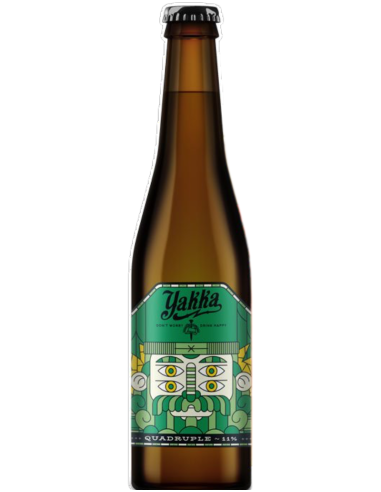 YAKKA garrafa de 33cl de cerveja de marca - QUADRUPLE, estilo Belgian Quadruple