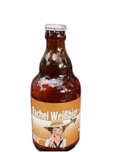 garrafa de 33cl de cerveja da marca LA CORRALA - RACHEL WEISSBIER, estilo Witbier