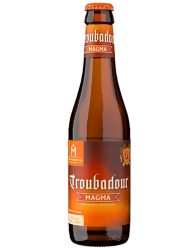 33cl bottle of TROUBADOUR - MAGMA brand beer, IPA style