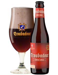 33cl bottle of TROUBADOUR - OBSCURA brand beer, Belgian Strong Dark Ale style 2
