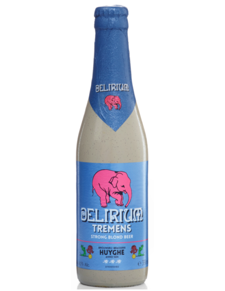 33cl bottle of DELIRIUM - TREMENS beer, Belgian Strong Pale Ale style