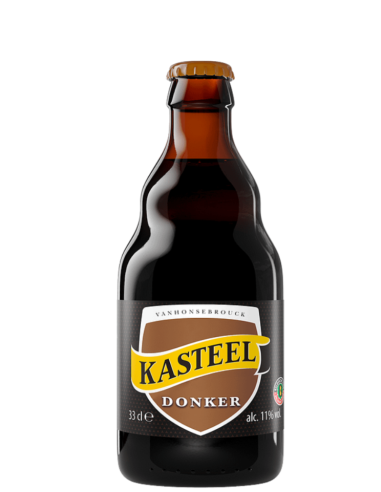 bottle 33cl of beer brand KASTEEL - DONKER, Belgian Strong Dark Ale style