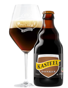 botella 33cl de cerveza de marca KASTEEL - DONKER, estilo Belgian Strong Dark Ale 2