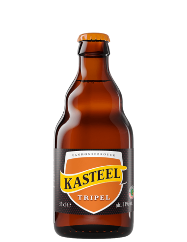 botella 33cl de cerveza de marca KASTEEL - TRIPEL, estilo Belgian Triple