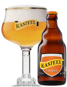 botella 33cl de cerveza de marca KASTEEL - TRIPEL, estilo Belgian Triple 2
