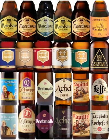 lote 24x33cl de cerveja de diferentes estilos