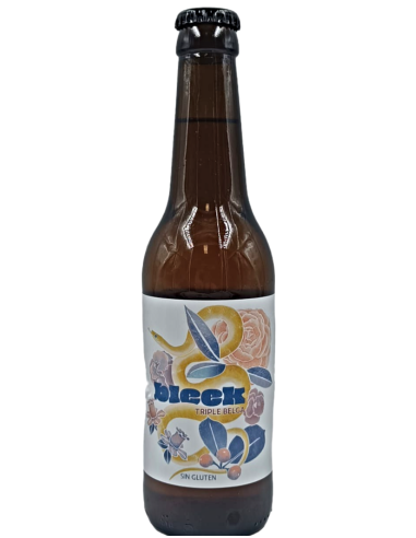 botella 33cl de cerveza de marca YRIA - BLEEK, estilo Belgian Triple (Sin Gluten)